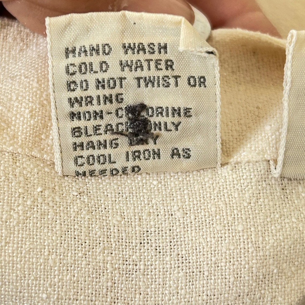 Basic Elements Silk Button Down Shirt Long Sleeve… - image 6